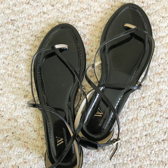 Worthington 8.5 Formal Strappy Black Sandal - Picture 4 of 4
